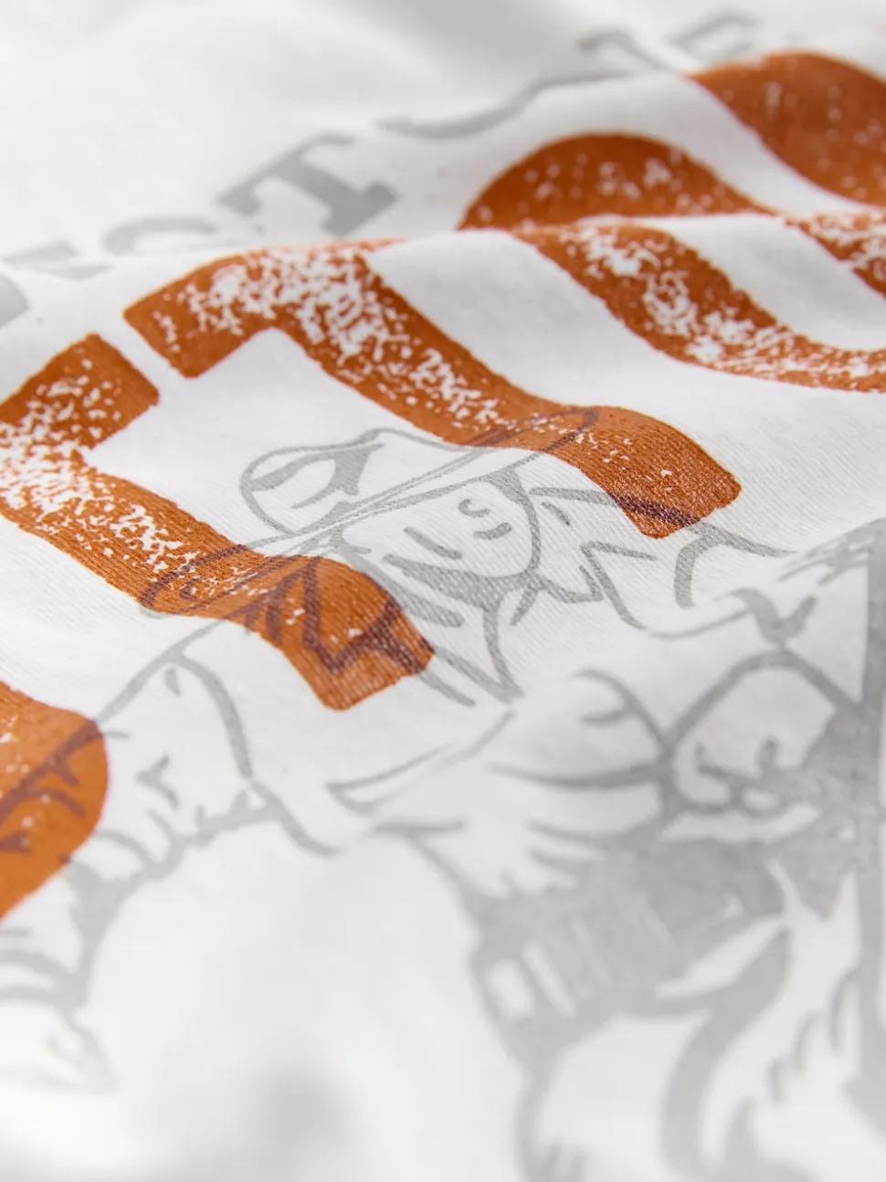 White Yellowstone Graphic Print T-Shirt