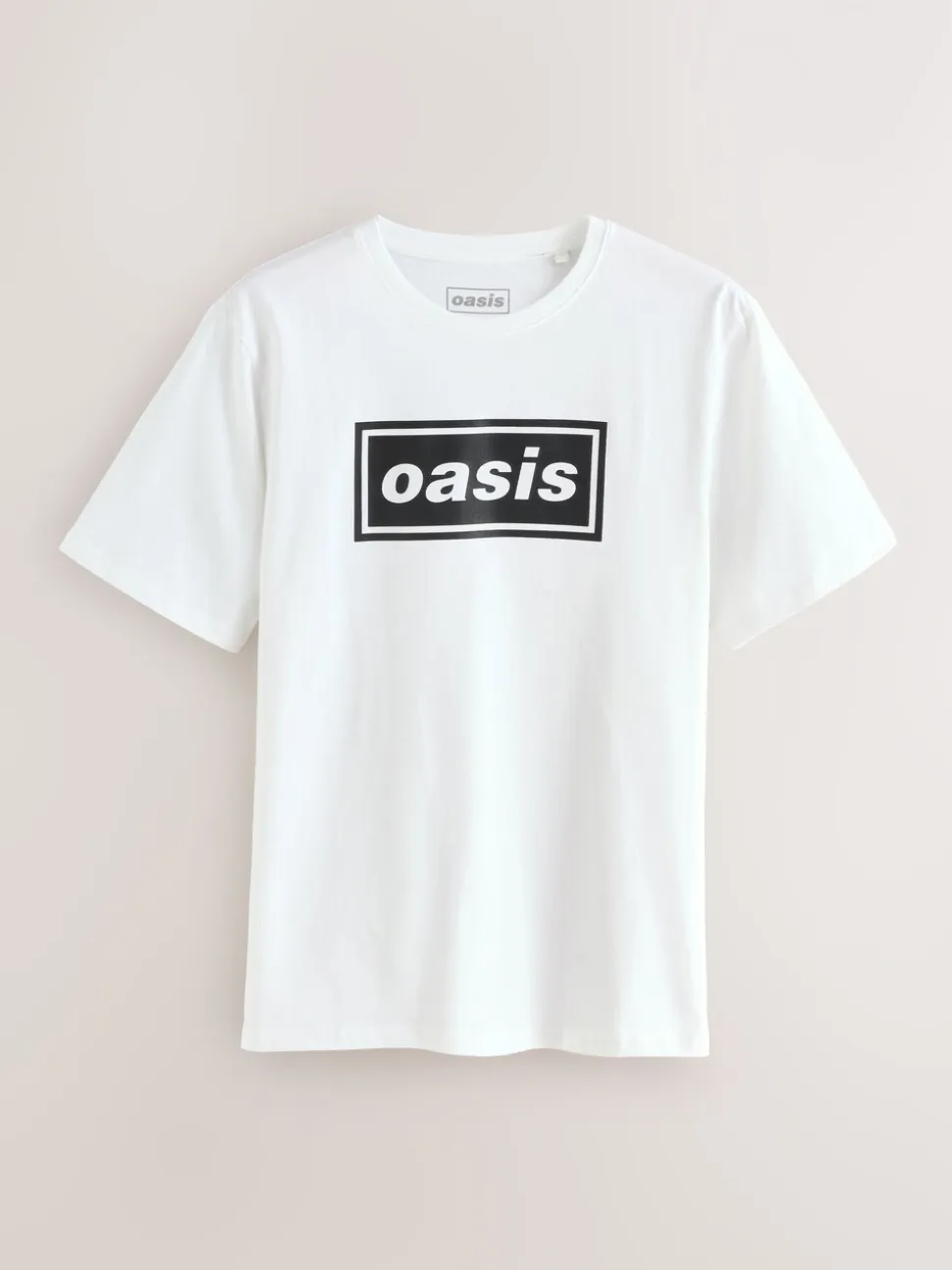 White/Black Oasis Graphic Band T-Shirt