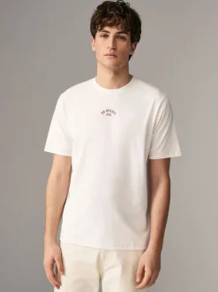 White/Blue/Brown Regular Fit Graphic Print T-Shirts 3 Pack