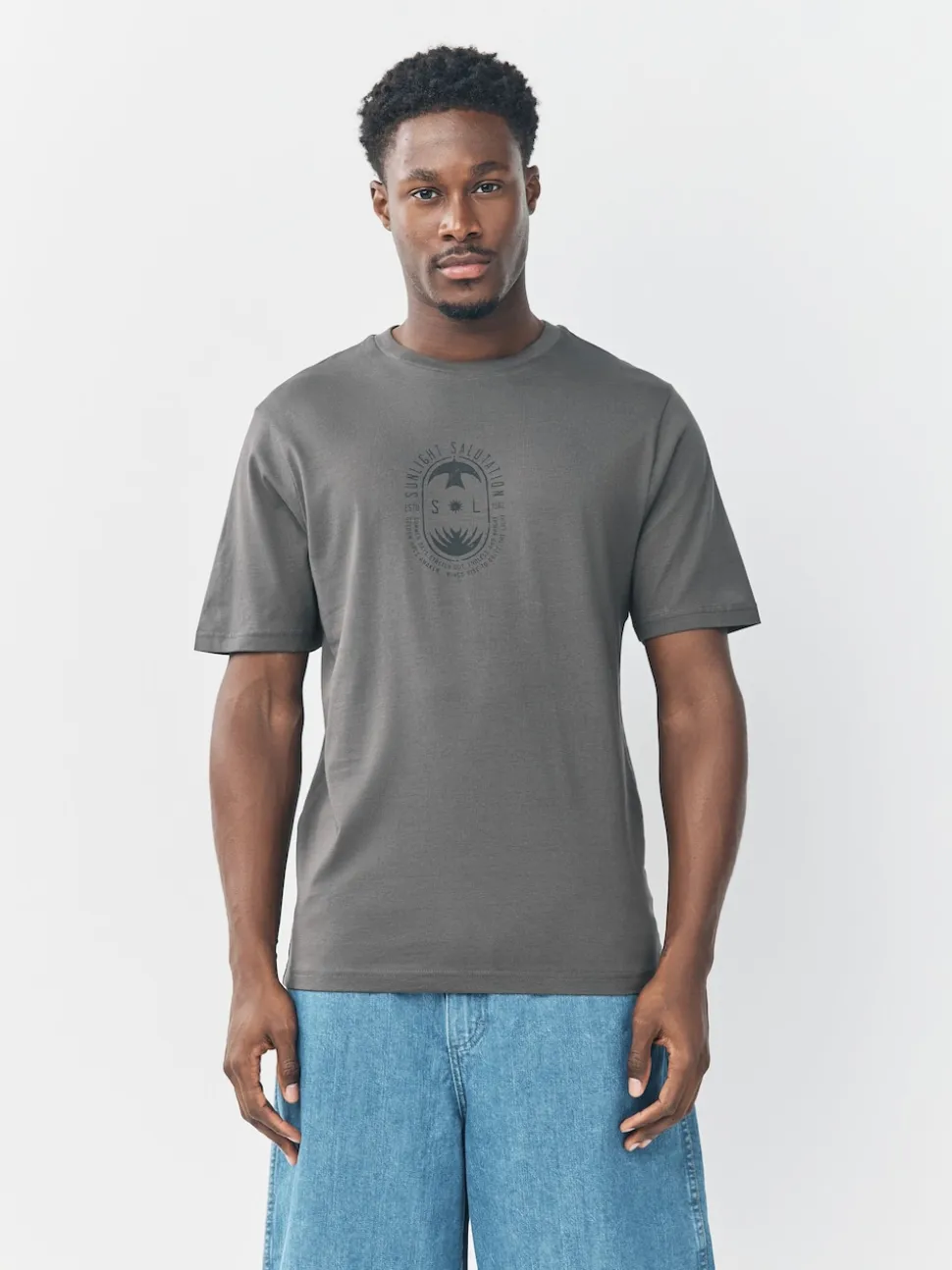 White/Blue/Grey Regular Fit Graphic Print T-Shirts 3 Pack