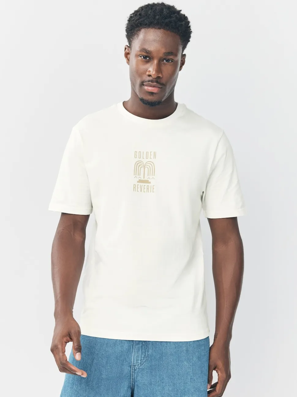White/Blue/Grey Regular Fit Graphic Print T-Shirts 3 Pack