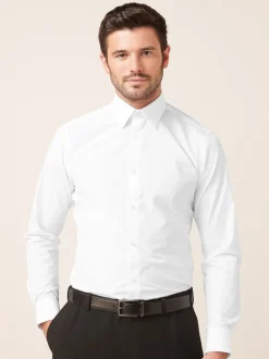 White/Light Blue/Light Pink Slim Fit Easy Care Single Cuff Oxford Smart Shirts 3 Pack