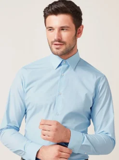 White/Light Blue/Light Pink Slim Fit Easy Care Single Cuff Oxford Smart Shirts 3 Pack