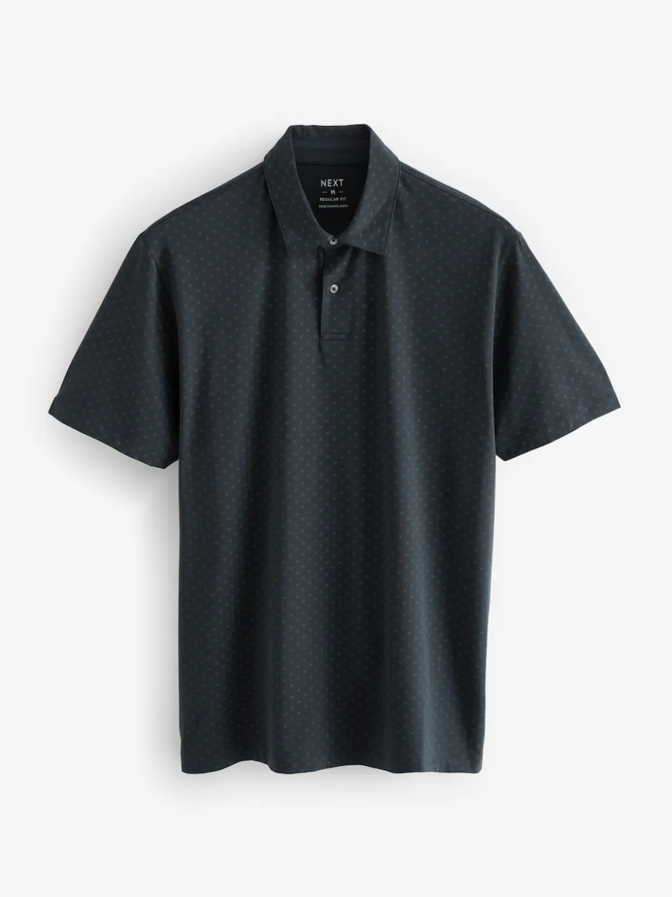 White/Navy/Black Gold Geos Regular Fit Short Sleeve Jersey Polo Shirts 3 Pack