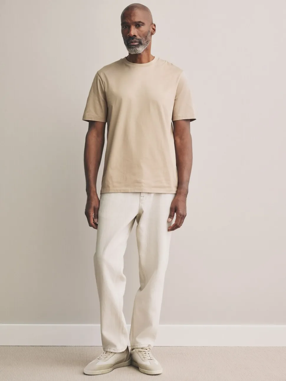 White/Navy/Stone Signature SUPIMA® Cotton Crew Neck T-Shirts 3 Pack