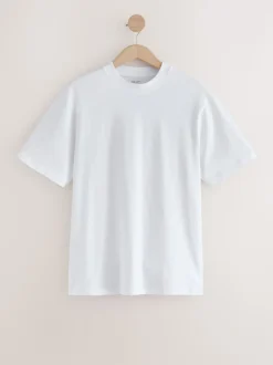 White/Red T-Shirt And Striped Seersucker 100% Cotton Pyjamas Set