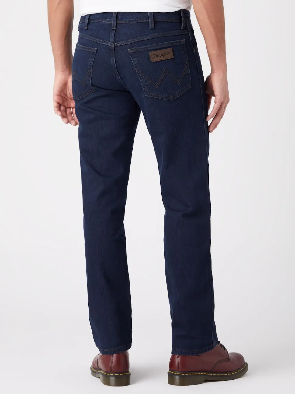 Wrangler Blue Black Straight Fit Texas Authentic Jeans