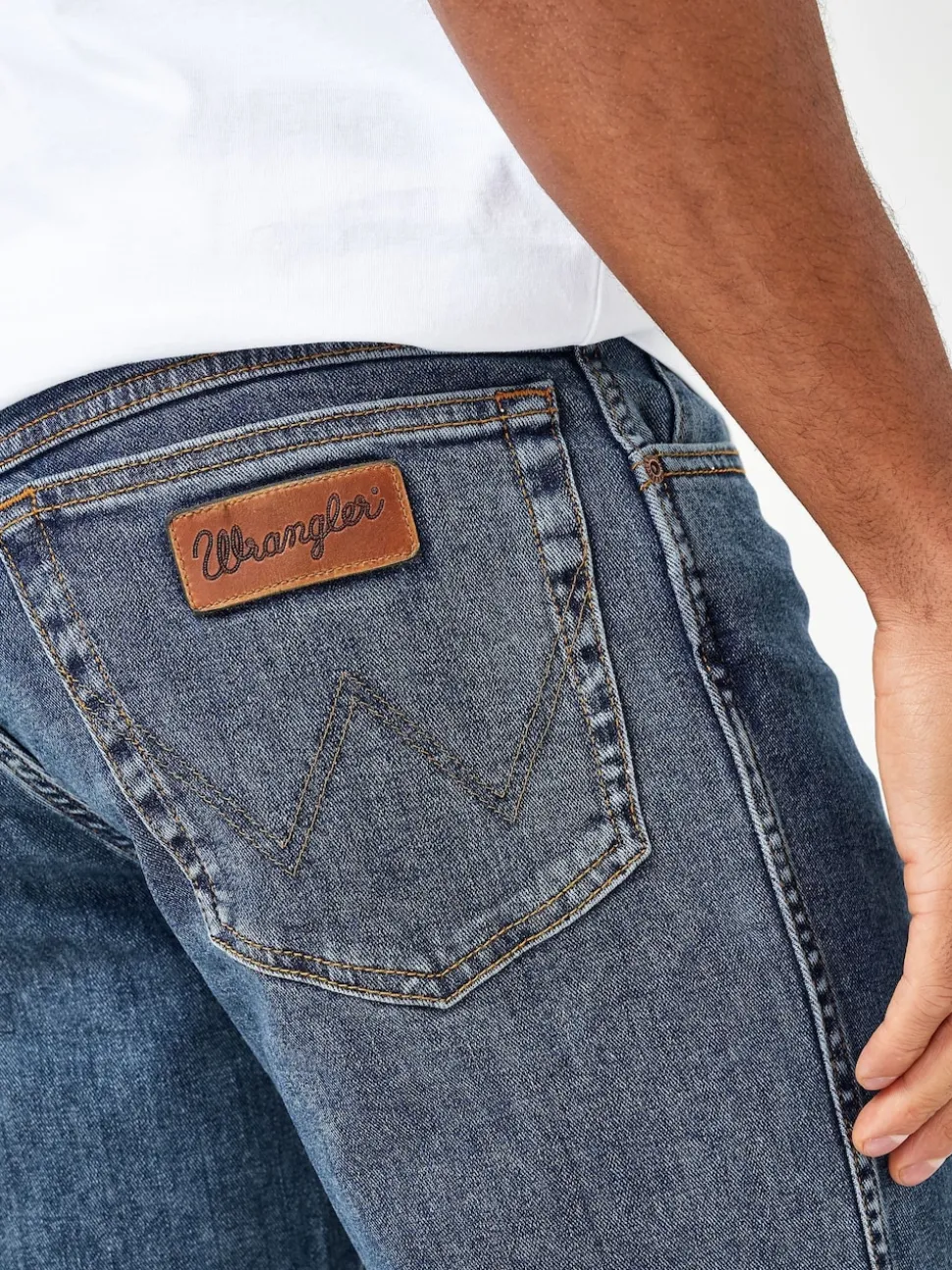 Wrangler Mid Wash Straight Fit Texas Authentic Jeans