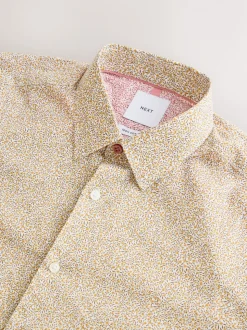 Yellow Ditsy Floral Long Sleeve Shirt