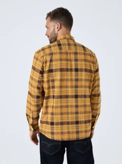 Yellow Long Sleeve Check Shirt
