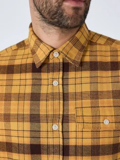 Yellow Long Sleeve Check Shirt