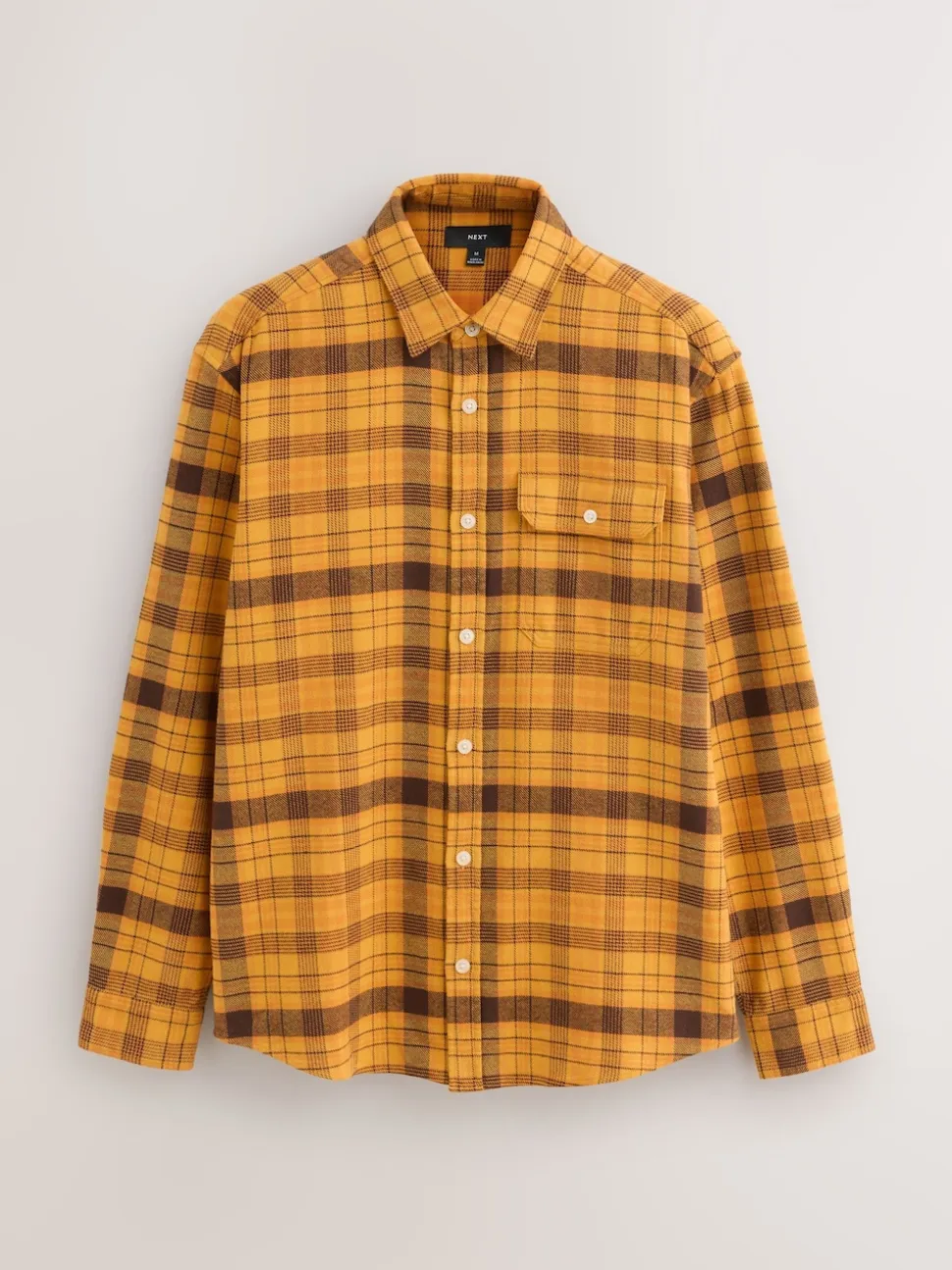 Yellow Long Sleeve Check Shirt