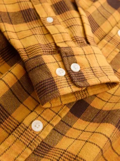 Yellow Long Sleeve Check Shirt