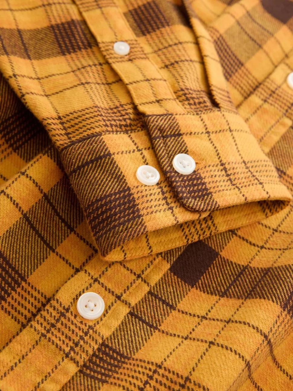 Yellow Long Sleeve Check Shirt
