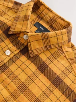 Yellow Long Sleeve Check Shirt