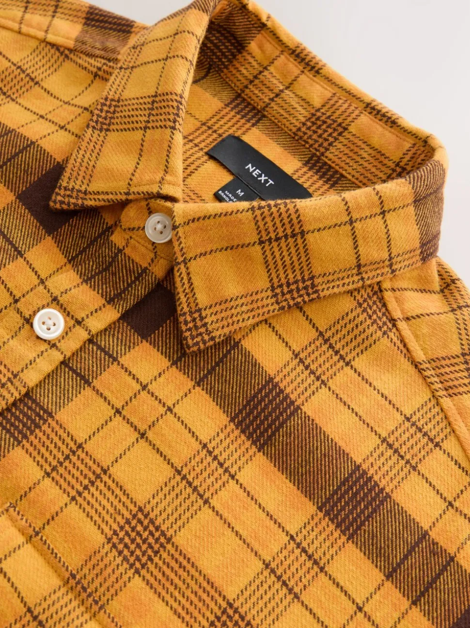 Yellow Long Sleeve Check Shirt