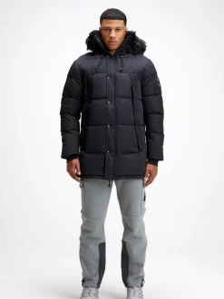 Zavetti Canada Aylmer Puffer Black Parka