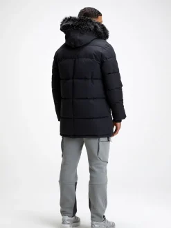 Zavetti Canada Aylmer Puffer Black Parka